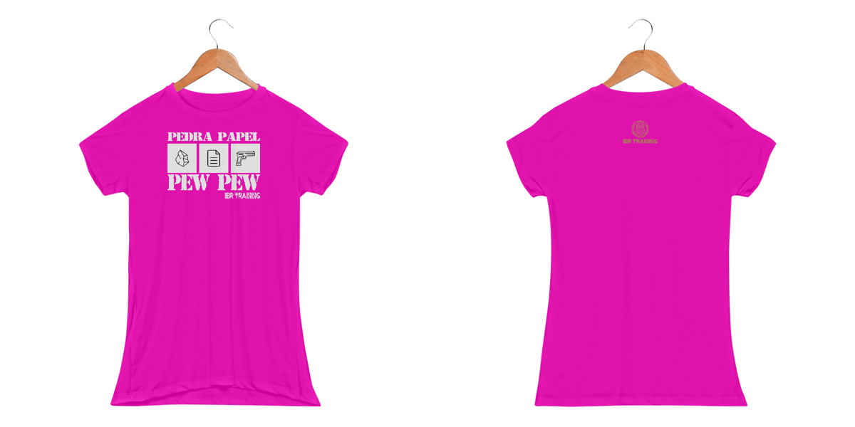 Nome do produto: Pedra papel Dry Fit Baby Look