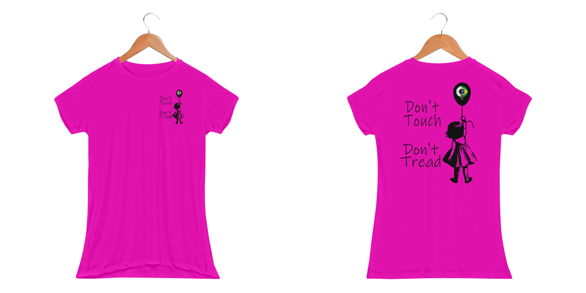 Nome do produto: Don\'t Touch BoyShooterBrasil Dry Fit Baby Look