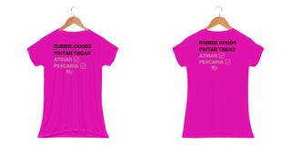 Nome do produto Checklist Brenda Provesi Pólvora com Blush Light Dry Fit Baby Look
