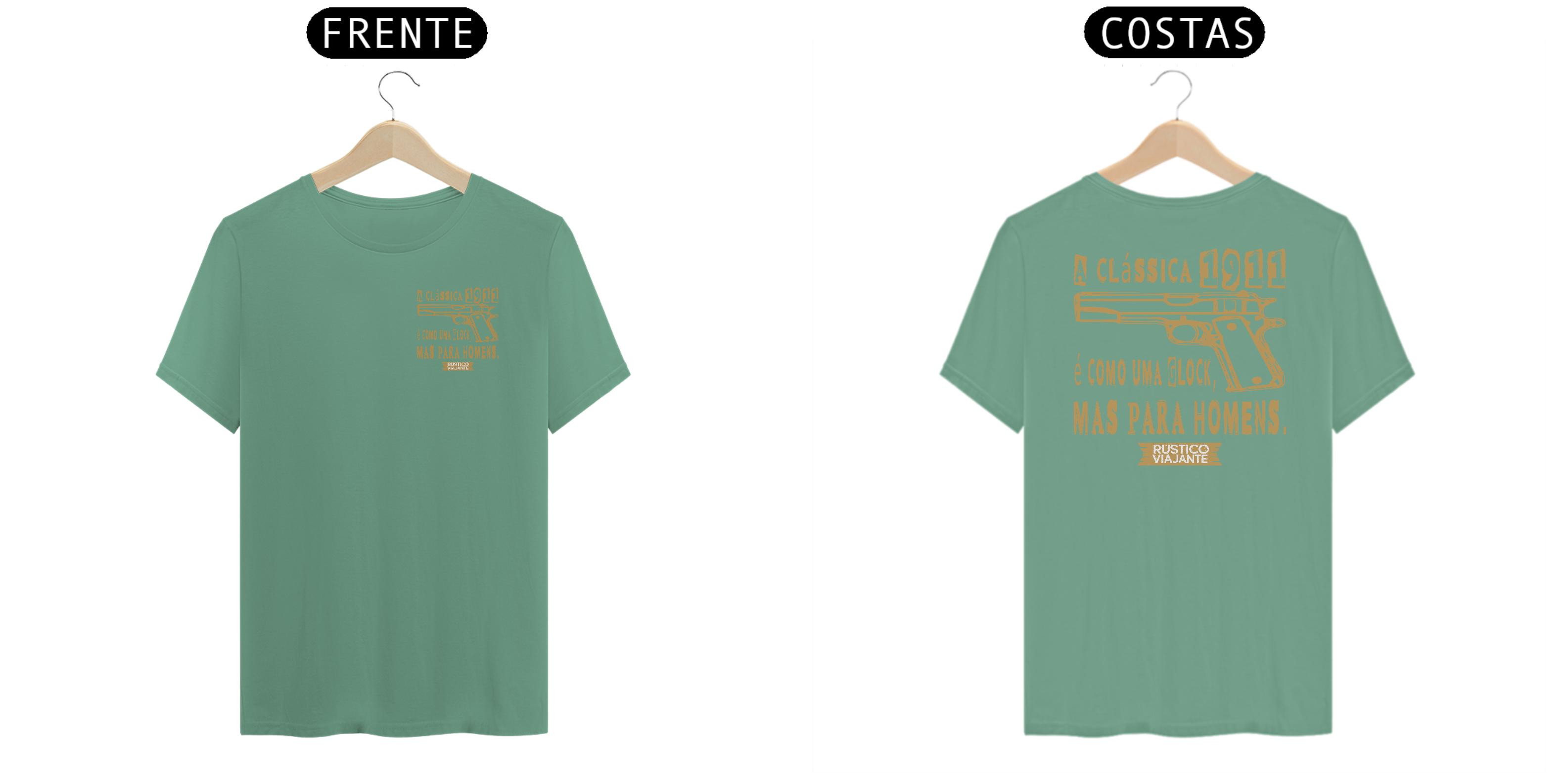 Para Homens Rústico Viajante Camiseta Estonada