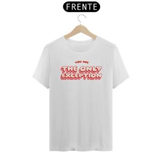 Nome do produtoCamiseta The only exception 