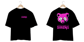 Nome do produtoCamiseta Oversized Sleeping With Sirens - Pink Bear