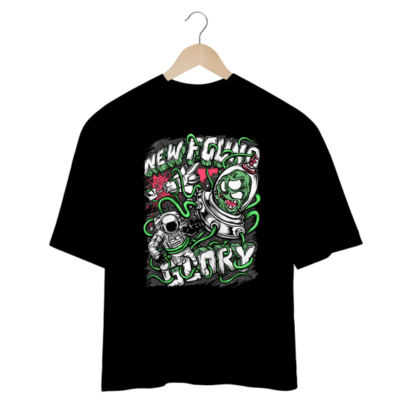 Camiseta Oversized New Found Glory - Space