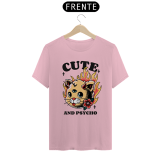 Nome do produtoCamiseta Cute and Psycho (unissex)