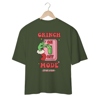 Nome do produtoCamiseta Oversized Grinch Mode On