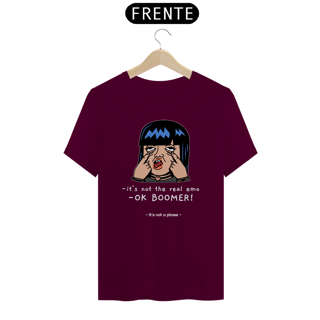 Nome do produtoCamiseta not the real emo