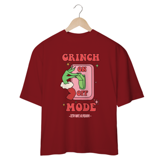 Nome do produtoCamiseta Oversized Grinch Mode On