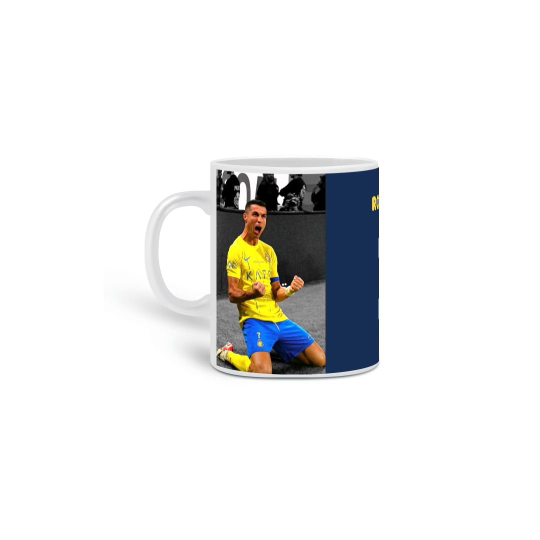 Nome do produto: Caneca CR7 edição Al Nassr azul