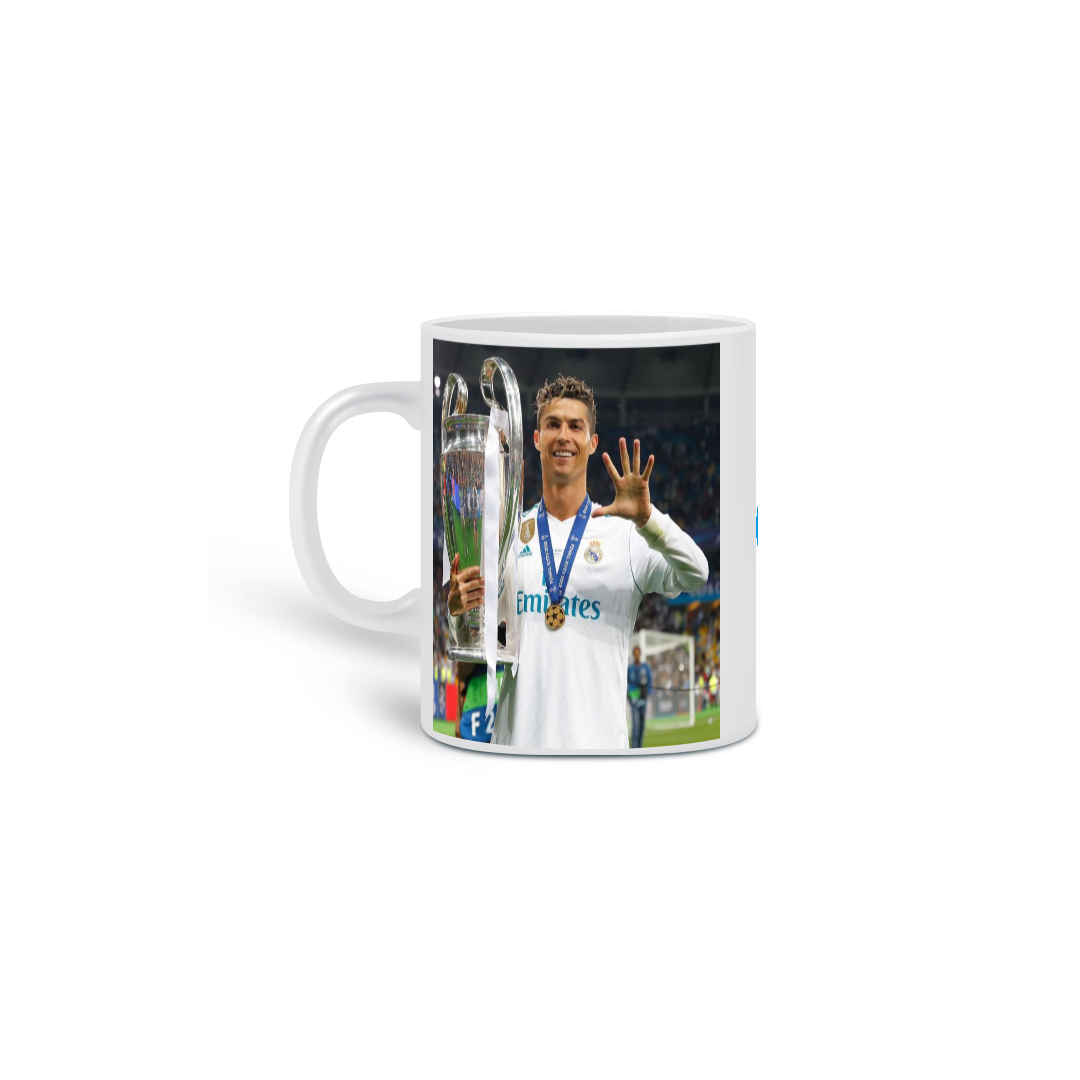 Nome do produto: Caneca CR7 edição Real Madrid