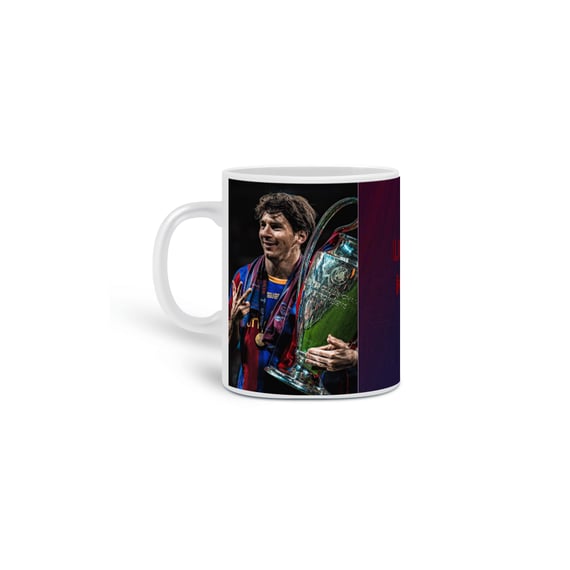 Caneca Messi barcelona edição Champions