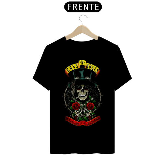 Camiseta Guns N Roses edição rock
