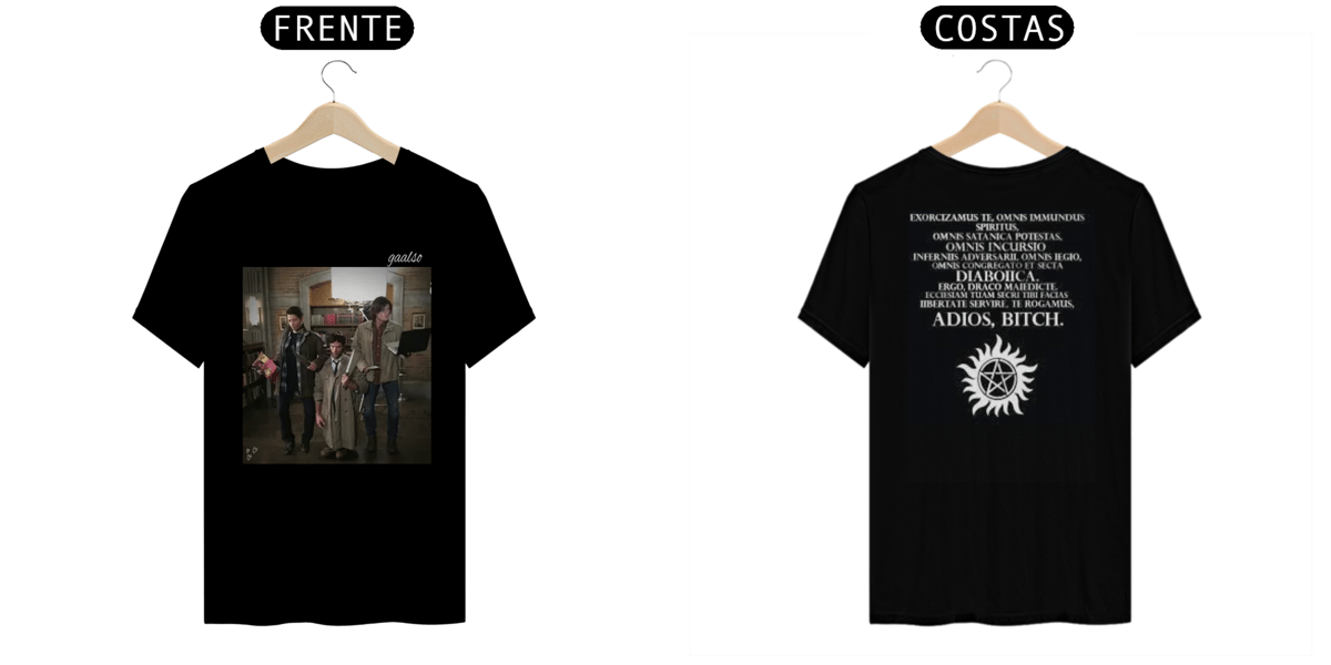 Nome do produto: camiseta baseca,estampa supernatural