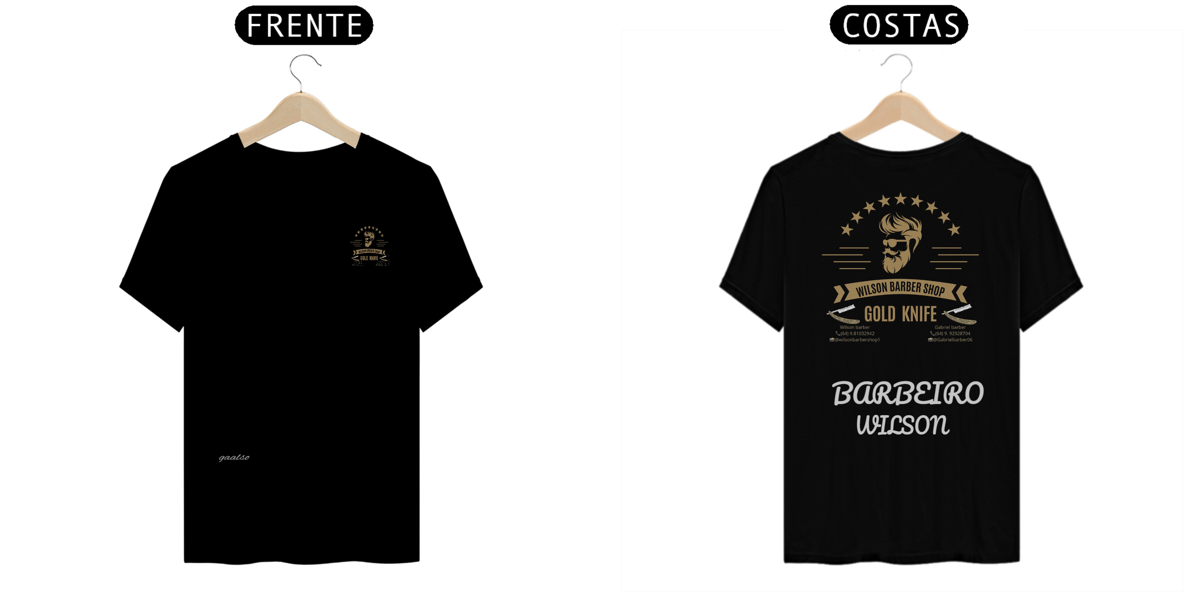 Nome do produto: CAMISETA BARBEARIA WILSON