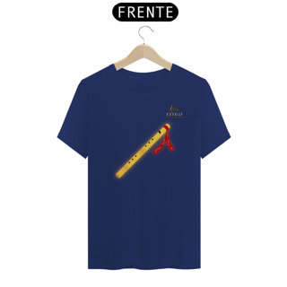 Nome do produtoCamiseta Premium Masculina Algodão Pima Estampada Musical Flauta - Estilo Sonoro