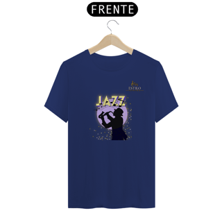 Nome do produtoCamiseta Premium Masculina Algodão Pima Estampada Musical Jazz Music - Estilo Sonoro