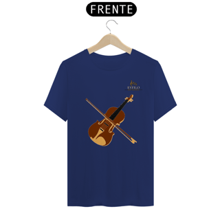 Nome do produtoCamiseta Premium Masculina Algodão Pima Estampada Musical Violino - Estilo Sonoro