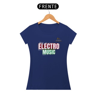 Nome do produtoCamiseta Premium Feminina Algodão Pima Estampada Musical Electro Music - Estilo Sonoro