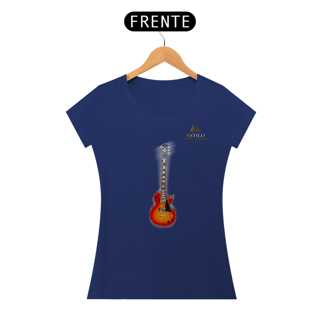 Nome do produtoCamiseta Premium Feminina Algodão Pima Estampada Musical Guitarra - Estilo Sonoro