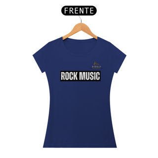 Nome do produtoCamiseta Premium Feminina Algodão Pima Estampada Musical Rock Music - Estilo Sonoro