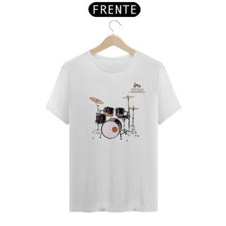 Nome do produtoCamiseta Premium Masculina Algodão Pima Estampada Musical Bateria - Estilo Sonoro