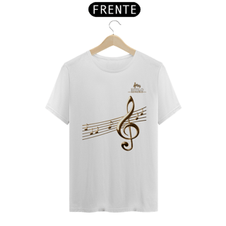 Nome do produtoCamiseta Premium Masculina Algodão Pima Estampada Musical Clave Sol - Estilo Sonoro