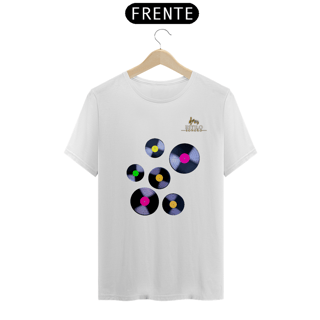 Nome do produtoCamiseta Premium Masculina Algodão Pima Estampada Musical Disco de Vinil - Estilo Sonoro