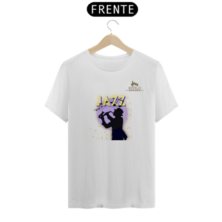 Nome do produtoCamiseta Premium Masculina Algodão Pima Estampada Musical Jazz Music - Estilo Sonoro