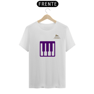 Nome do produtoCamiseta Premium Masculina Algodão Pima Estampada Musical Piano - Estilo Sonoro