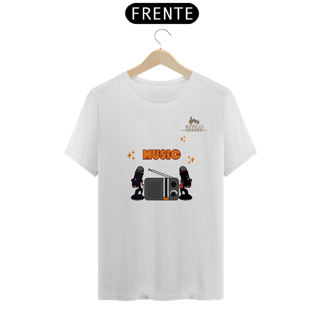 Nome do produtoCamiseta Premium Masculina Algodão Pima Estampada Musical Rádio Music - Estilo Sonoro