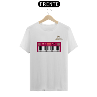 Nome do produtoCamiseta Premium Masculina Algodão Pima Estampada Musical Teclado - Estilo Sonoro