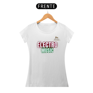 Nome do produtoCamiseta Premium Feminina Algodão Pima Estampada Musical Electro Music - Estilo Sonoro