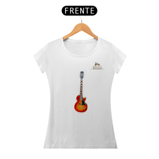 Nome do produtoCamiseta Premium Feminina Algodão Pima Estampada Musical Guitarra - Estilo Sonoro