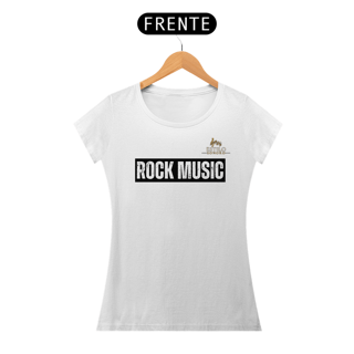 Nome do produtoCamiseta Premium Feminina Algodão Pima Estampada Musical Rock Music - Estilo Sonoro