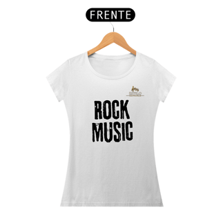 Nome do produtoCamiseta Premium Feminina Algodão Pima Estampada Musical Rock Music - Estilo Sonoro