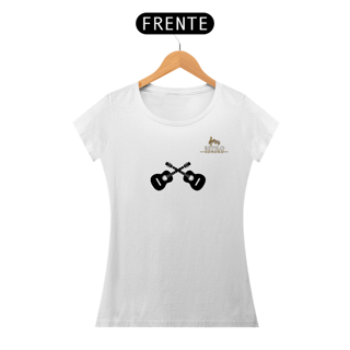Nome do produtoCamiseta Premium Feminina Algodão Pima Estampada Musical Violão - Estilo Sonoro