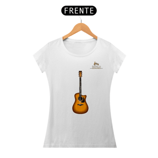 Nome do produtoCamiseta Premium Feminina Algodão Pima Estampada Musical Violão - Estilo Sonoro