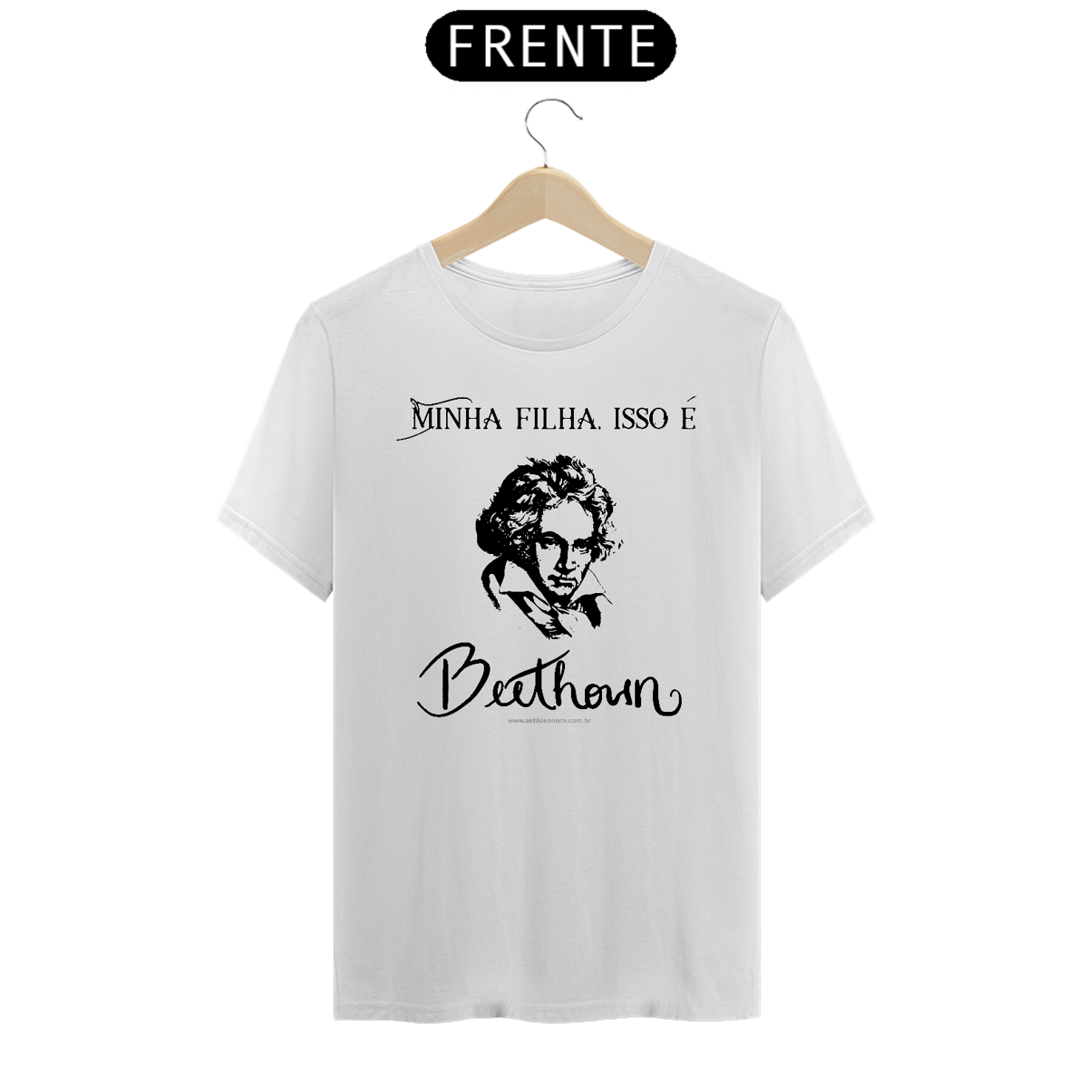 Nome do produto: Camiseta Minha filha, isso é Beethoven Quality
