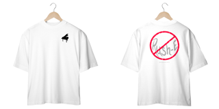 Nome do produtoCamiseta Piano Frente Rush E Atrás Oversized Exclusiva