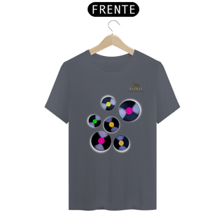 Nome do produtoCamiseta Premium Masculina Algodão Pima Estampada Musical Disco de Vinil - Estilo Sonoro