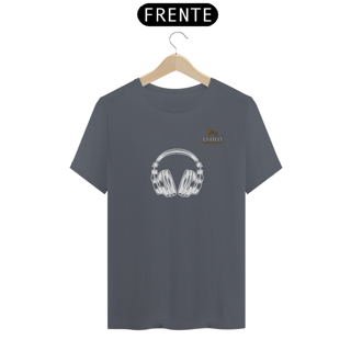 Nome do produtoCamiseta Premium Masculina Algodão Pima Estampada Musical Fone de Ouvido - Estilo Sonoro