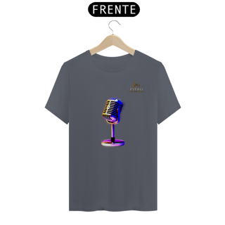 Nome do produtoCamiseta Premium Masculina Algodão Pima Estampada Musical Microfone - Estilo Sonoro