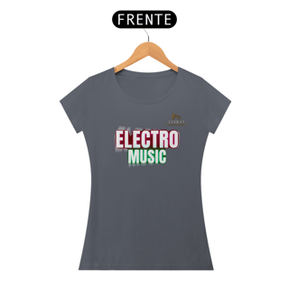 Nome do produtoCamiseta Premium Feminina Algodão Pima Estampada Musical Electro Music - Estilo Sonoro