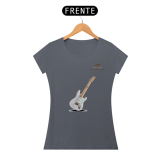Nome do produtoCamiseta Premium Feminina Algodão Pima Estampada Musical Guitarra - Estilo Sonoro