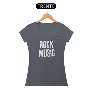 Nome do produtoCamiseta Premium Feminina Algodão Pima Estampada Musical Rock Music - Estilo Sonoro