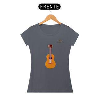 Nome do produtoCamiseta Premium Feminina Algodão Pima Estampada Musical Ukulele - Estilo Sonoro