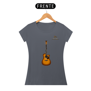 Nome do produtoCamiseta Premium Feminina Algodão Pima Estampada Musical Violão - Estilo Sonoro