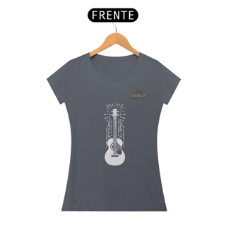 Nome do produtoCamiseta Premium Feminina Algodão Pima Estampada Musical Violão - Estilo Sonoro