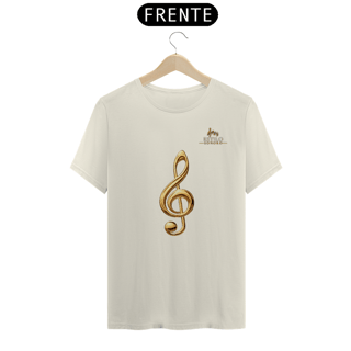 Nome do produtoCamiseta Premium Masculina Algodão Pima Estampada Musical Clave Sol - Estilo Sonoro