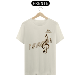 Nome do produtoCamiseta Premium Masculina Algodão Pima Estampada Musical Clave Sol - Estilo Sonoro