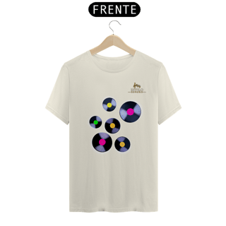 Nome do produtoCamiseta Premium Masculina Algodão Pima Estampada Musical Disco de Vinil - Estilo Sonoro